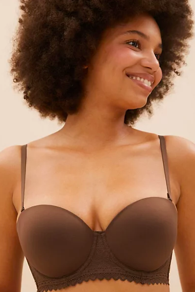 Sumptuously Soft Padded Strapless Bra A-E 