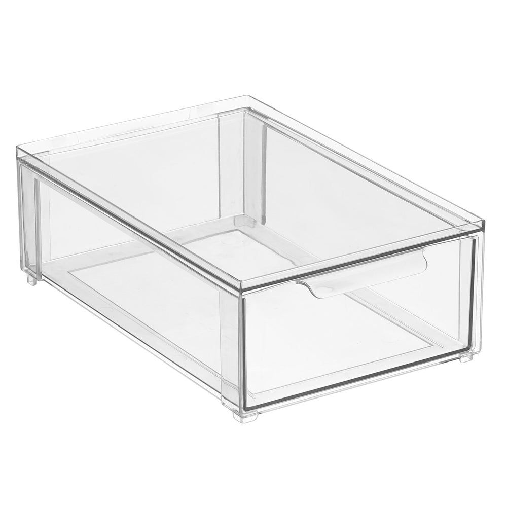 Stackable Bin with Pull Out Drawer 