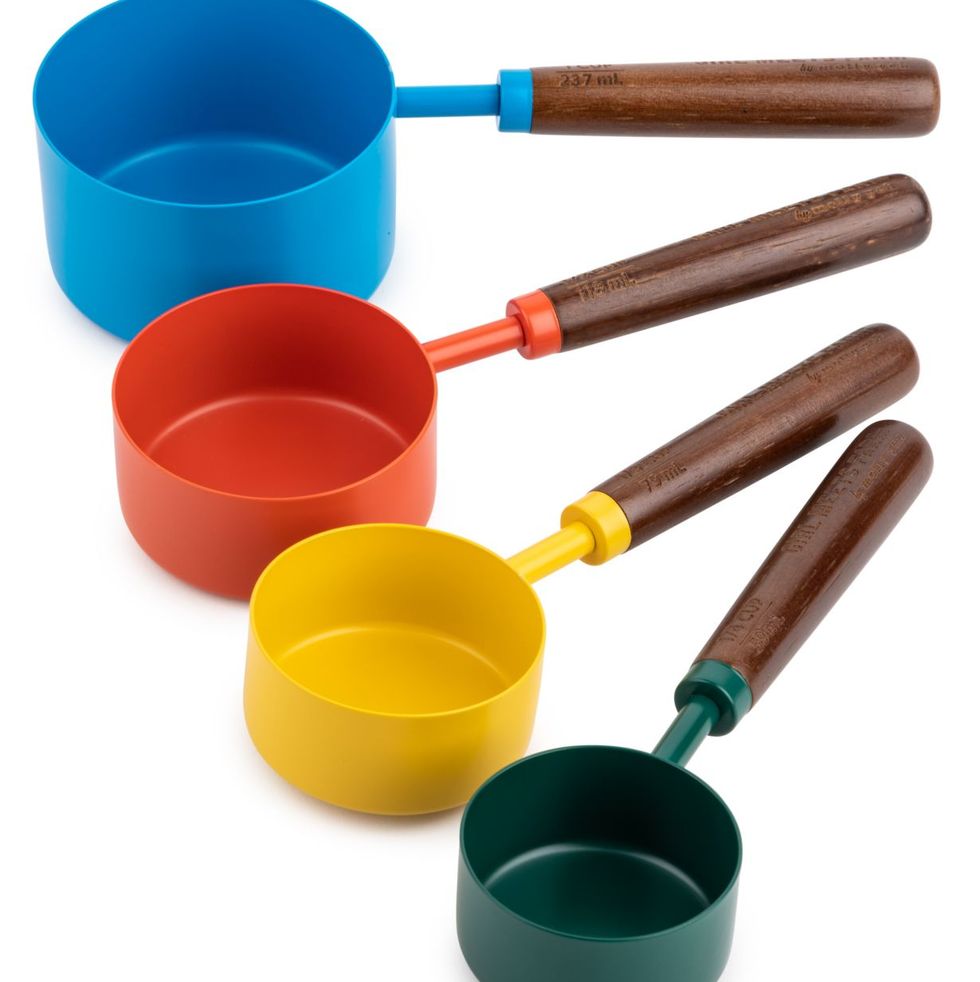 Stainless Steel & Bamboo Measuring Cups