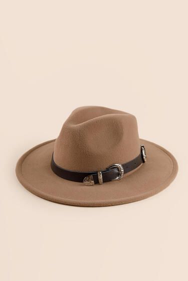 Kia Western Double Belt Buckle Panama Hat