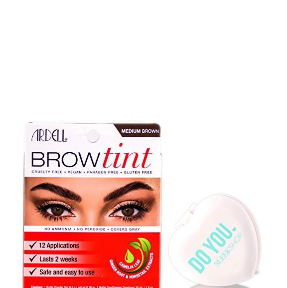 QUSENLON Eyebrow Dye Tint Kit Semi Permanent Eyebrow Tinting Kit