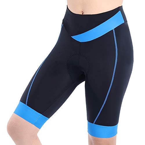 beroy Cycling Pants Women with Padded High Waisted Leggings Bike Long  Compression Tights with Pockets