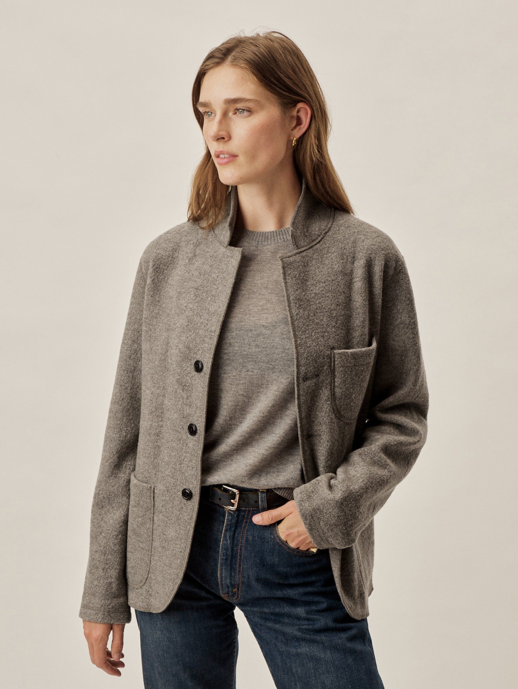 Felted wool chore coat deals