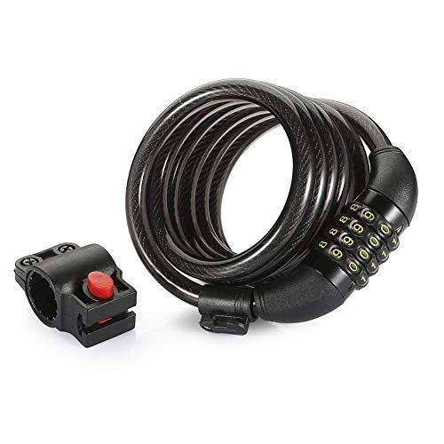 Self Coiling Combination Lock Cable