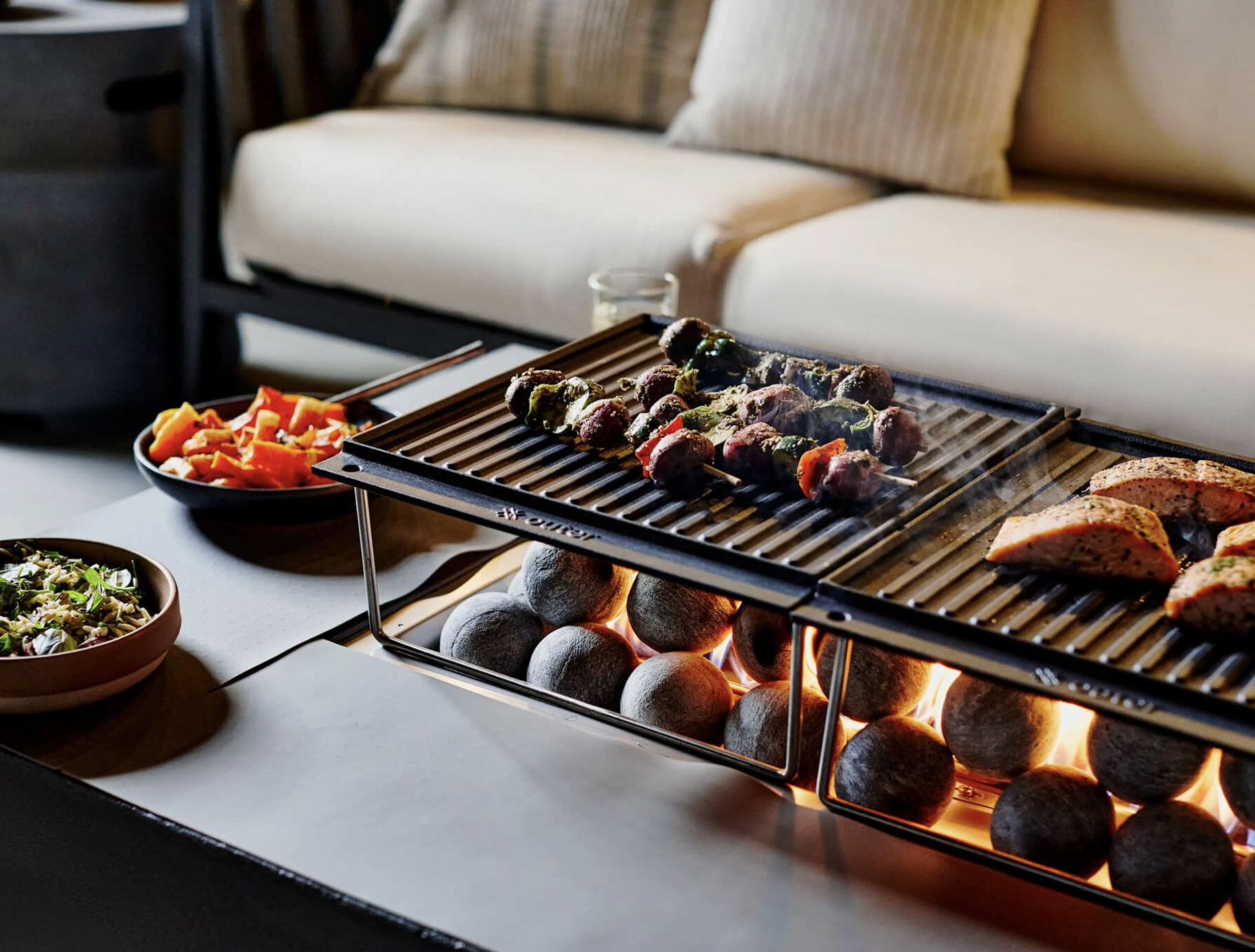 Fire Pit Table Cooking Set