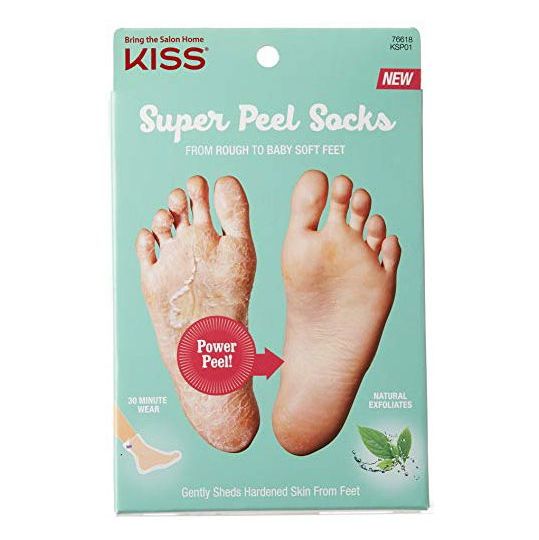 Kiss Super Peel Socks-Naturally Exfoliates (1 PACK)