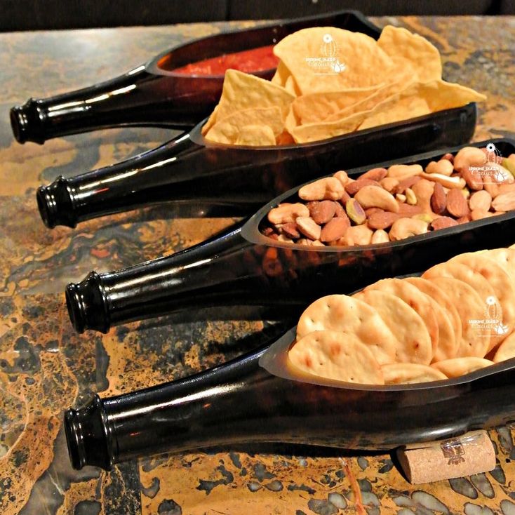 Wine Bottle Serving Trays