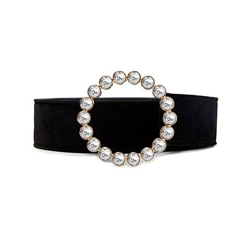 Leather Belts with Gorgeous Crystal Buckle