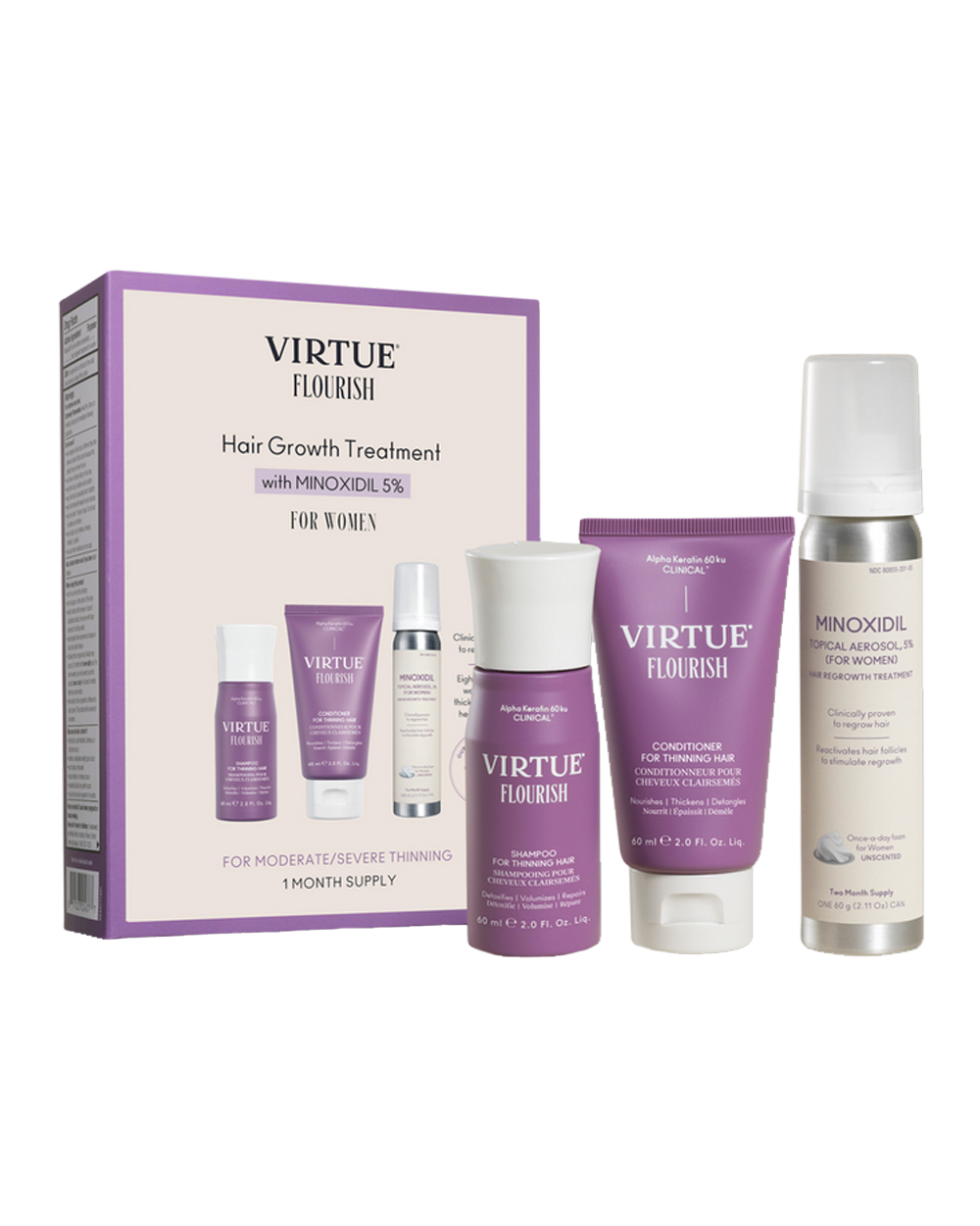 Virtue Hair Growth Treatment with Minoxidil 5%