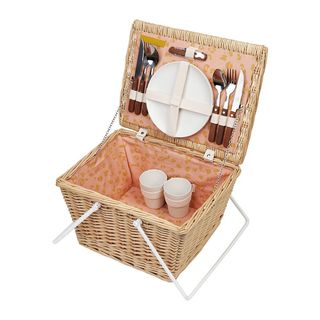 Eco Picnic Basket Call Of The Wild - Peachy Pink - Small