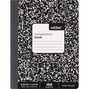 Caliber Composition Notebook Wide Ruled 100 Sheets