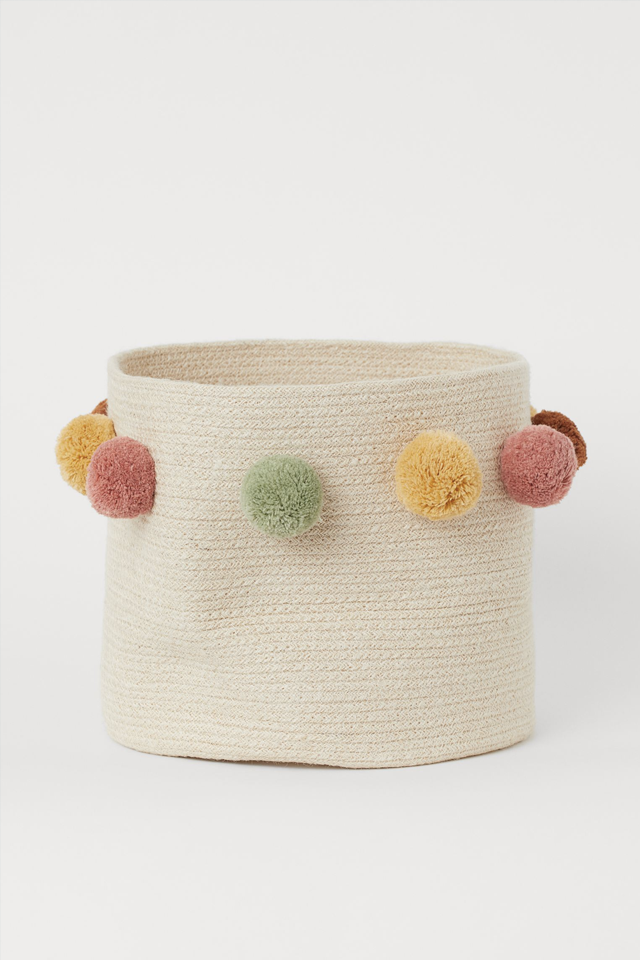 Storage Basket with Pompoms, £14.99