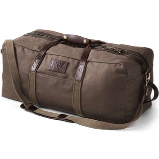 Lands' End Waxed Canvas Travel Duffle Bag Lands' End Waxed Canvas Travel Duffle Bag