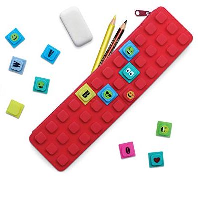 Waff Silicone Pencil Case with Emoji Cubes