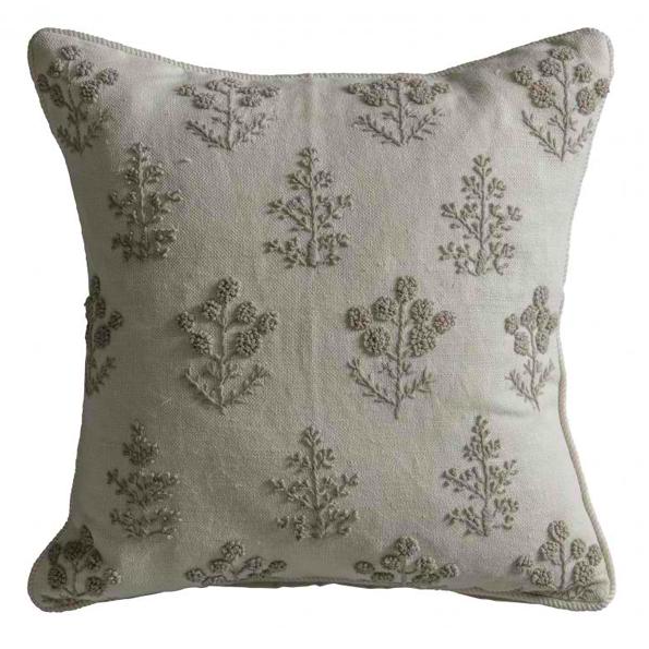 Alessia Floral Embroidered Cushion