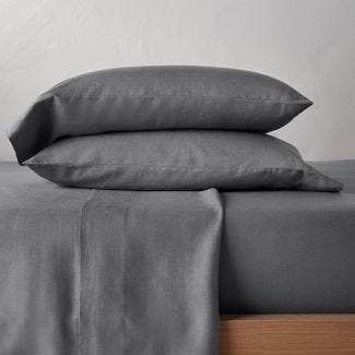 100% Washed Linen Solid Sheet Set