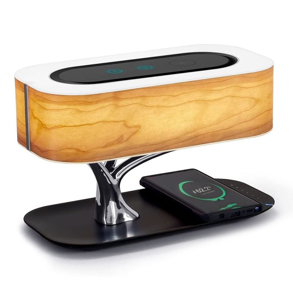 Double Head Desk Lamp LED Reading Lamp with Wireless Charger USB Charging  Port