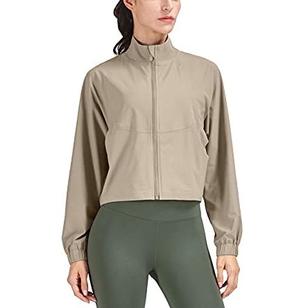 altiland Women's Athletic Cropped Jacket