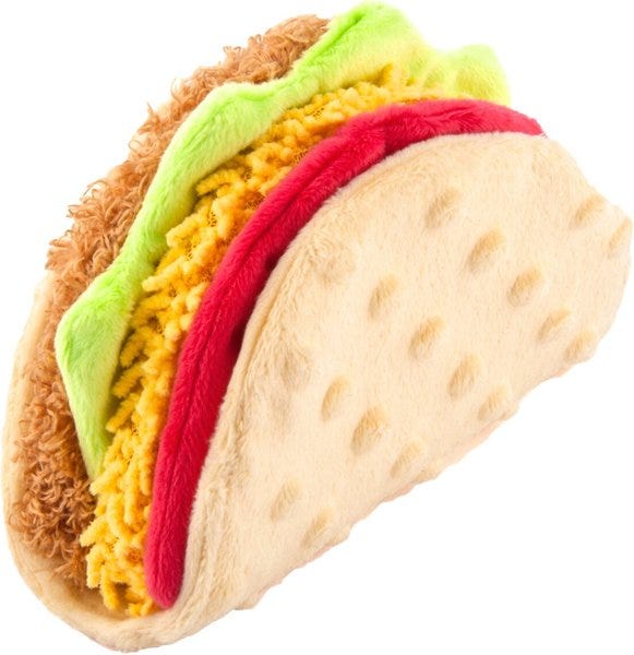 Taco Squeaky Plush Dog Toy