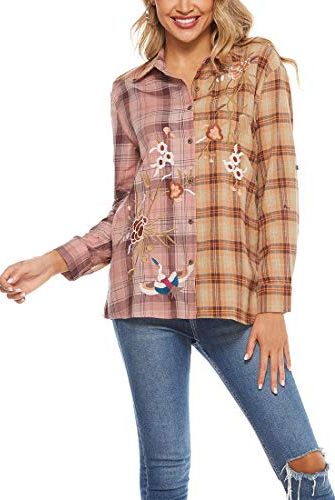 Embroidered Flannel Shirt 