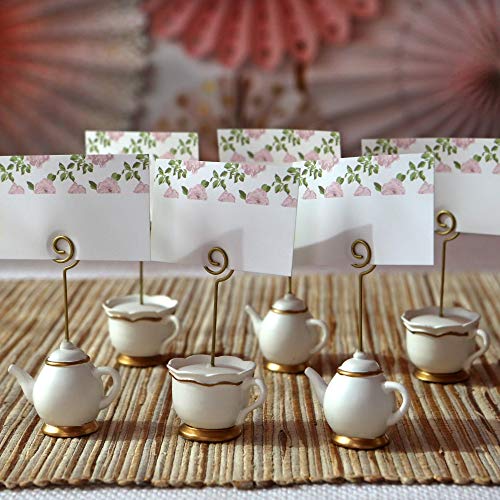 Teapot and Teacup Place Card Holders 