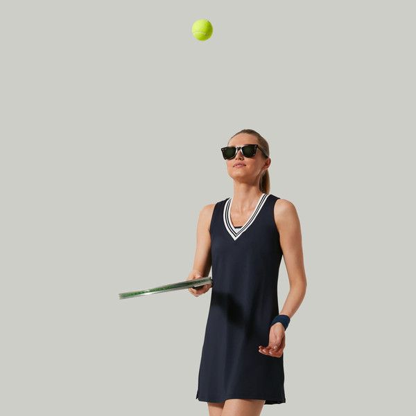 Women's Long Sleeve 2-in-1 Pocket Mini Tennis Active Dress - Halara