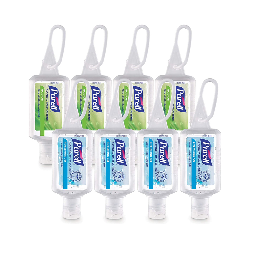 Advanced Travel Size Hand Sanitizer, Pack of 8