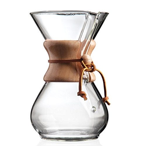 6-Cup Coffeemaker with Wood Collar