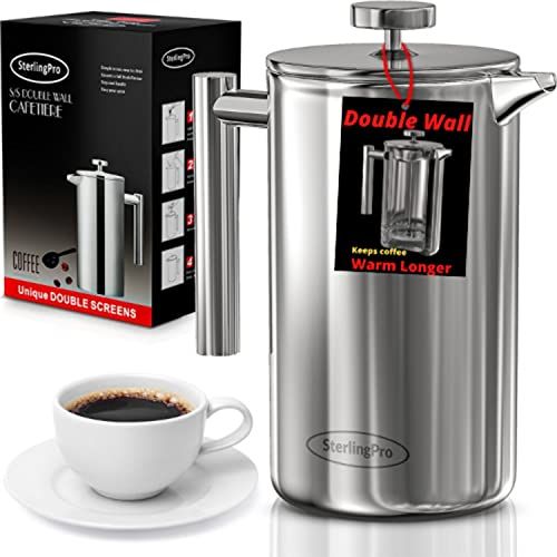Double Walled Stainless Steel French Press