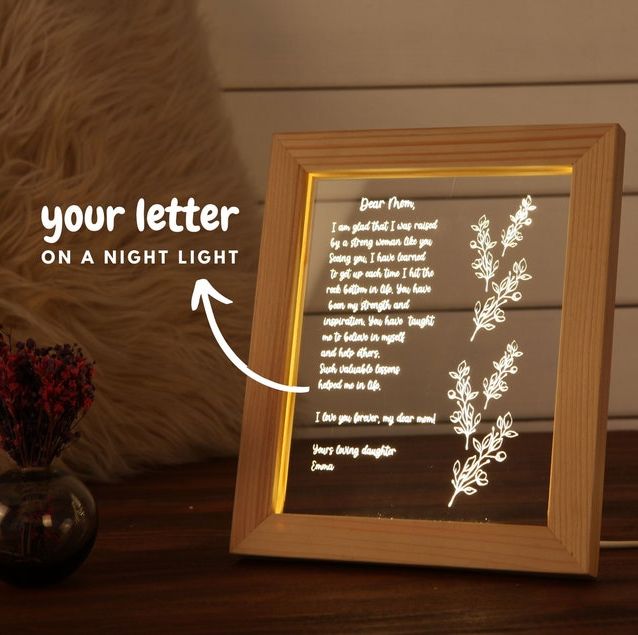 Personalized Hand-Written Letter Night Light