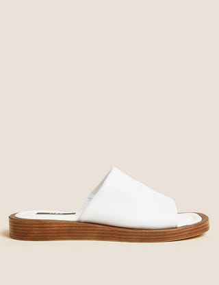 Leather Flat Mules