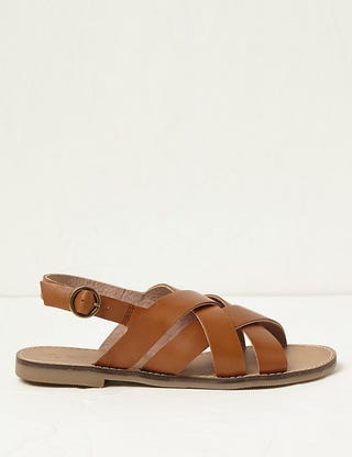 Leather Flat Sandals