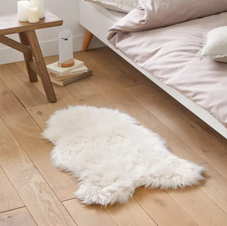 Livio Faux Sheepskin Bedside Rug