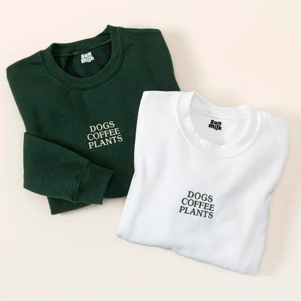 Dogs, Coffee & Plants Sweatshirt