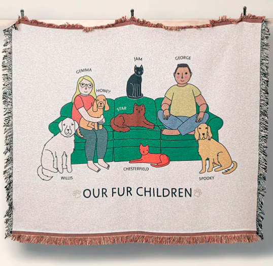 Personalized Pet-Family Blanket