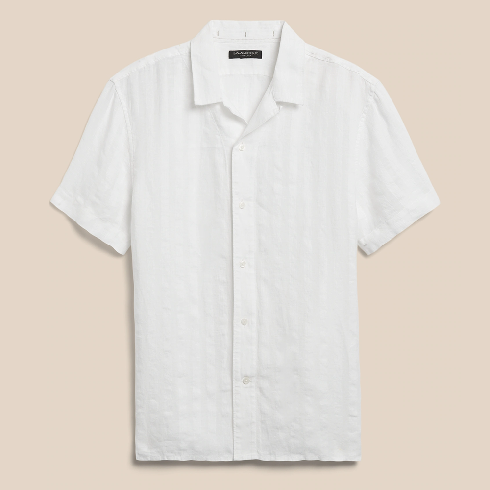 Textured Linen Resort Shirt