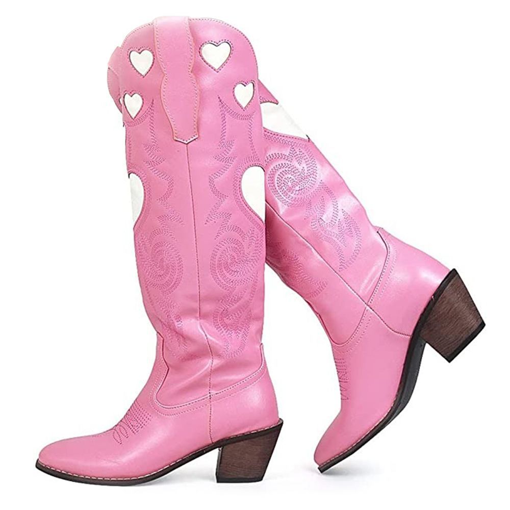 vintage-distressed-pink-cowboy-boots-for-women-size-7-m-western-fashion