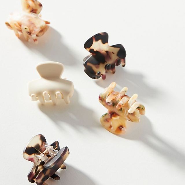 Speckled Mini Claw Hair Clip Set