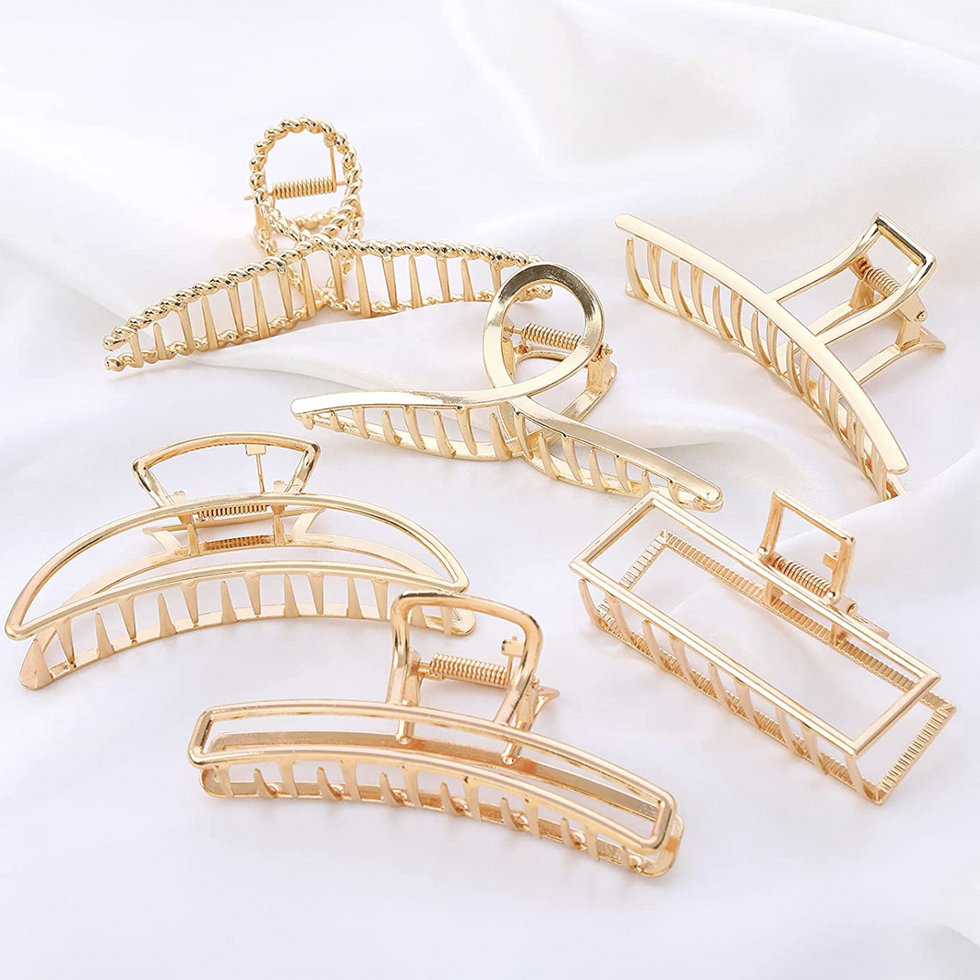 Large Gold Metal Claw Clips 