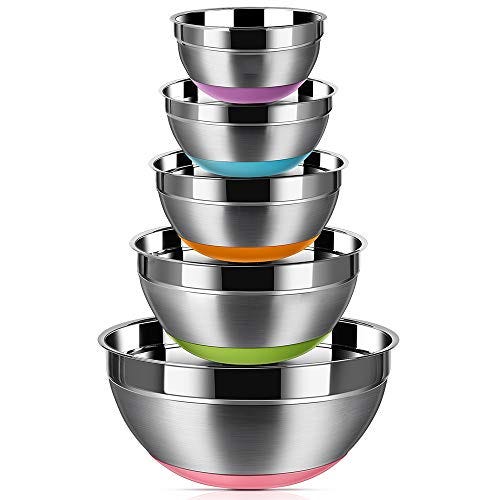 Regiller Stainless Steel Mixing Bowls, Set of 5