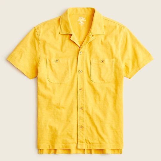 Short-Sleeve Camp-Collar Shirt