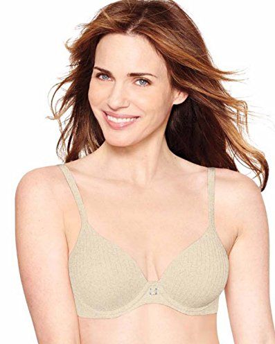 Hanes Ultimate Perfect Coverage Women's Wireless T-Shirt Bra White Floral  XS 
