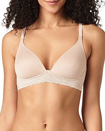 Maidenform Pure Comfort Wireless Bra, Our Best Longline Bra, Pullover  Wirefree Bra for Everyday Comfort, White, Small at  Women's Clothing  store