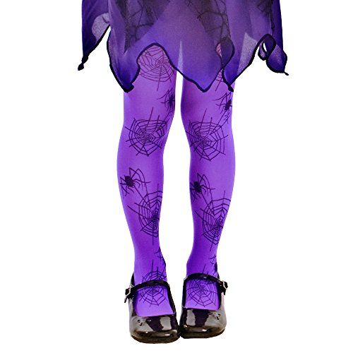 Purple Spider Web Tights