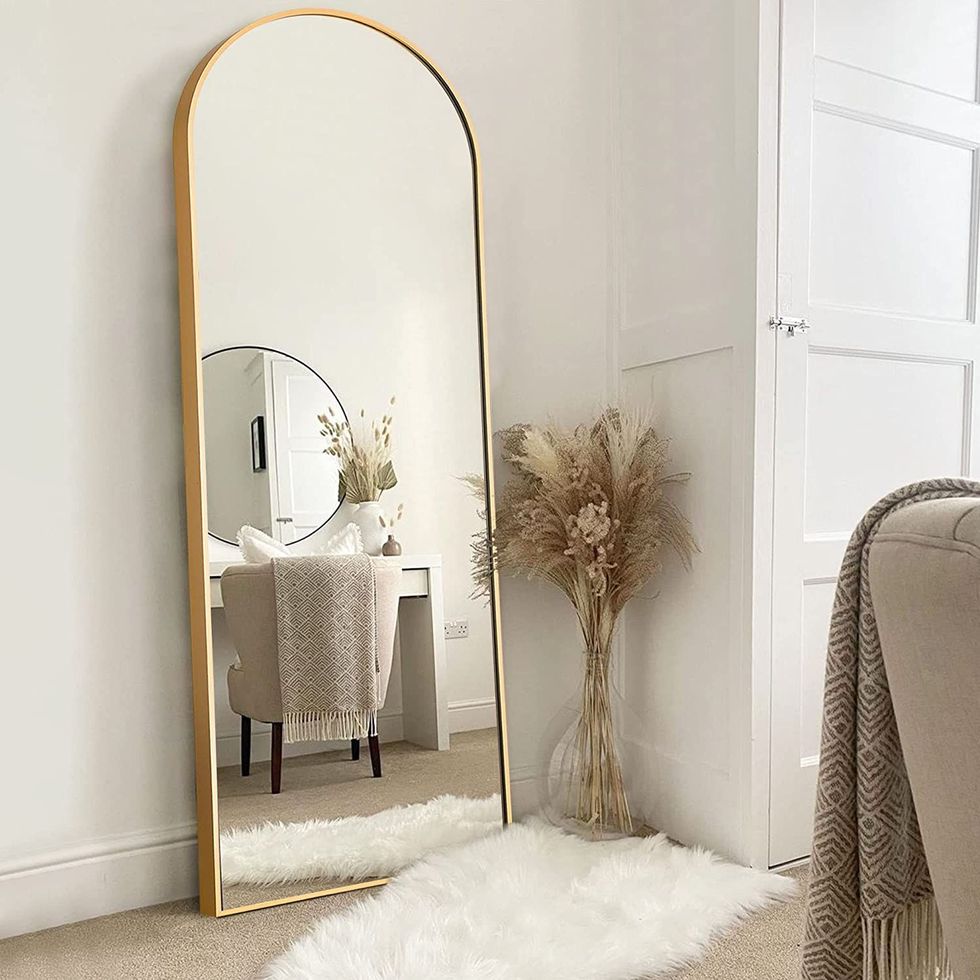 arched full-length mirror 