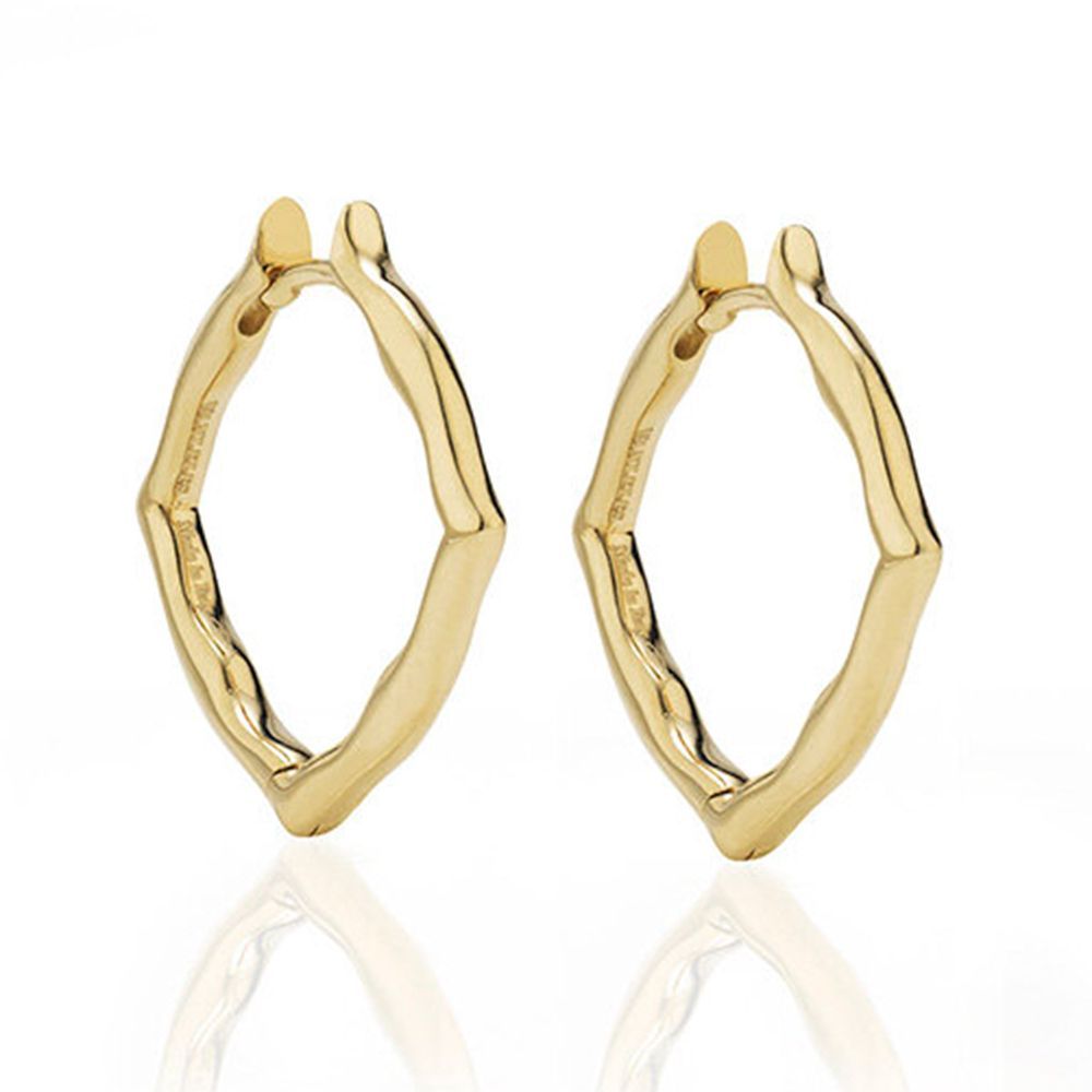 The Nile Yellow Gold Small Hoop Earrings