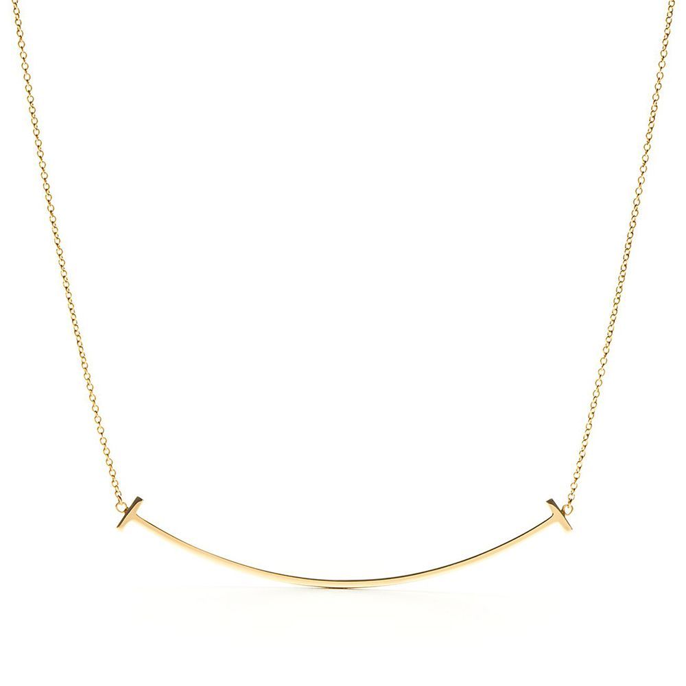 Tiffany T Smile Pendant in Yellow Gold