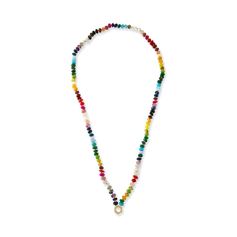 18” Rainbow Bead Foundation Necklace