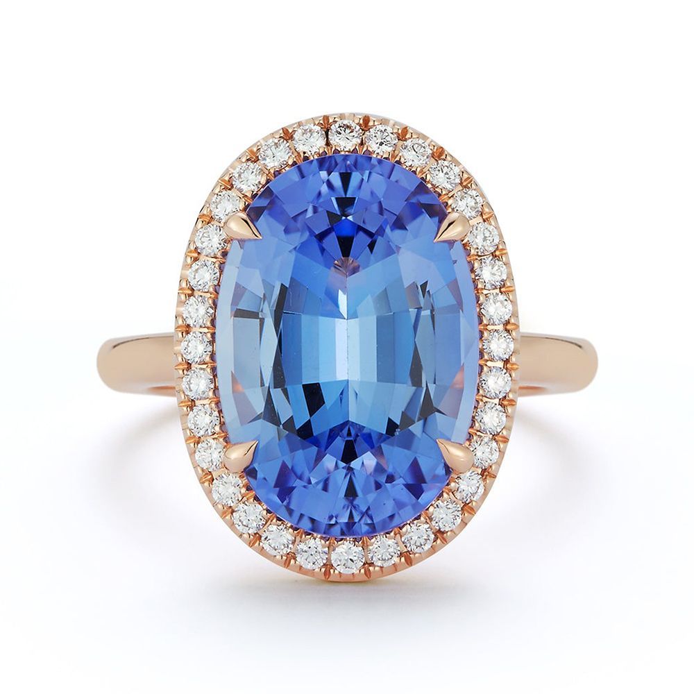 Oval Tanzanite Cocktail Ring