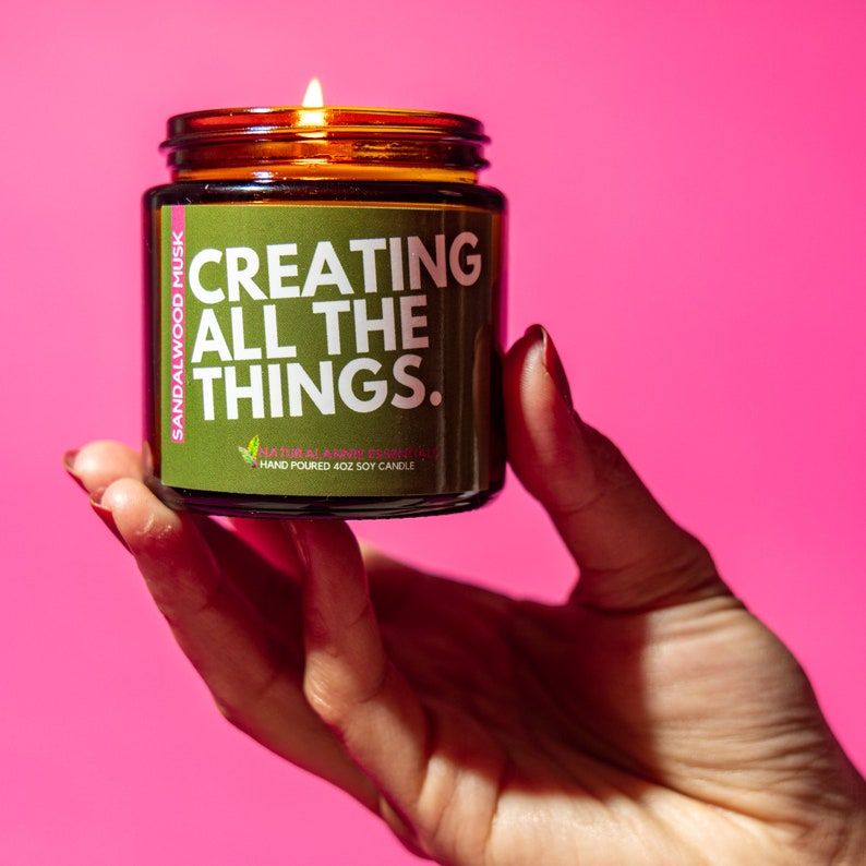 'Creating All the Things' Candle 
